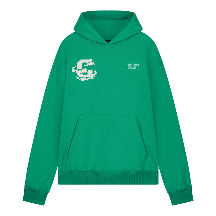 Celestial Cloud Hoodie Leaf Green