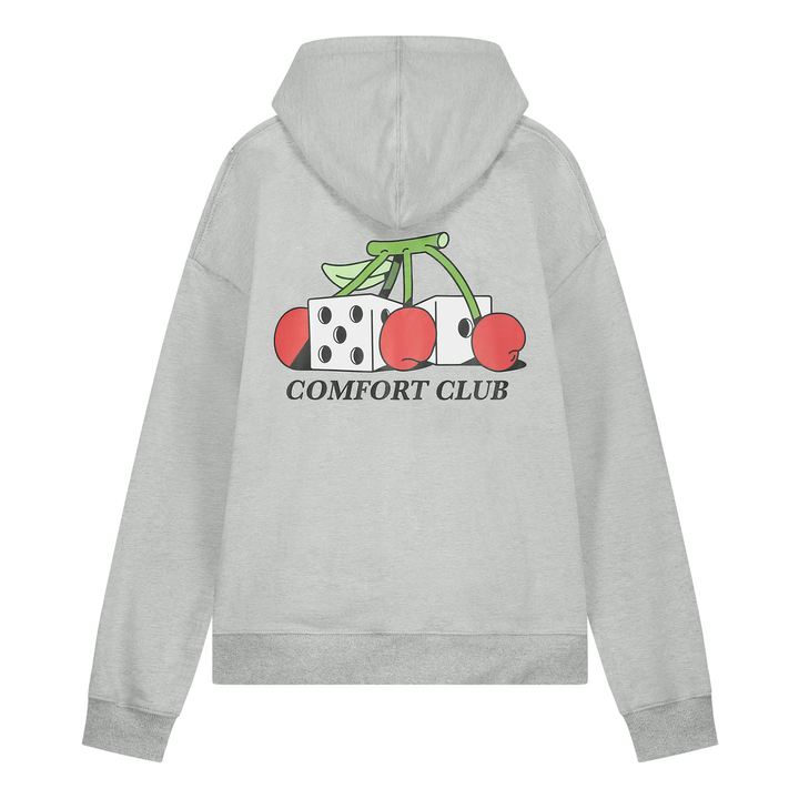 Cherry Dice Hoodie Light Gray Marl