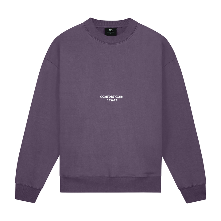 Clover Crewneck Midnight Purple